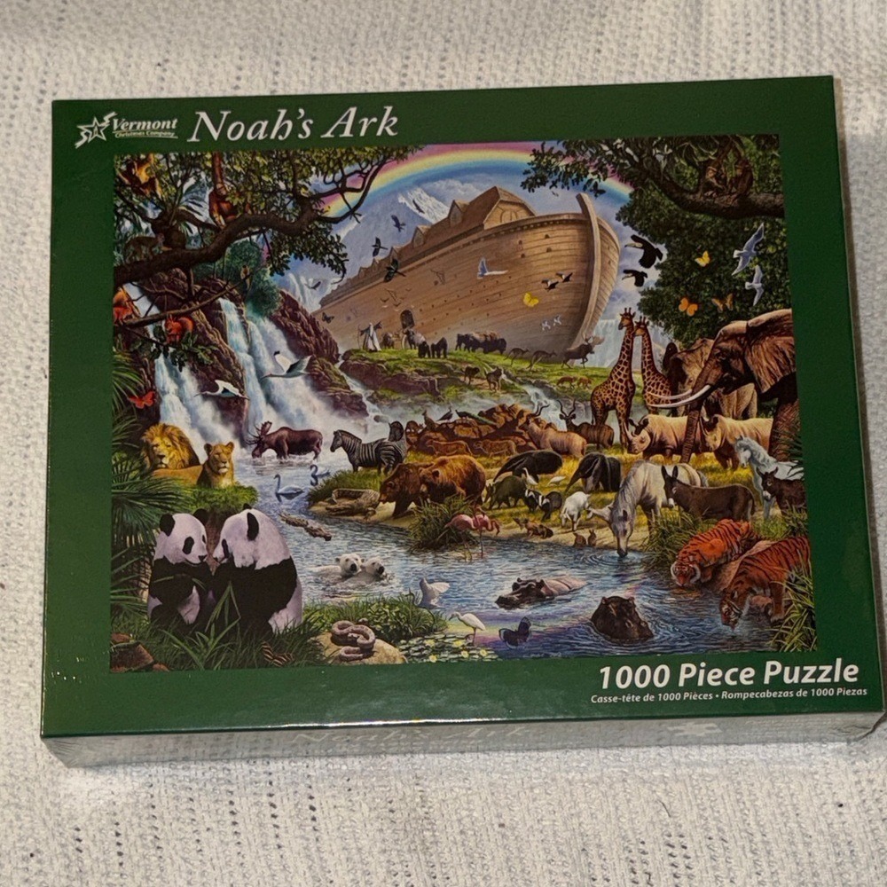 Vermont Christmas Company Noah's Ark 1000 Piece Jigsaw Puzzle Steve Crisp VC185